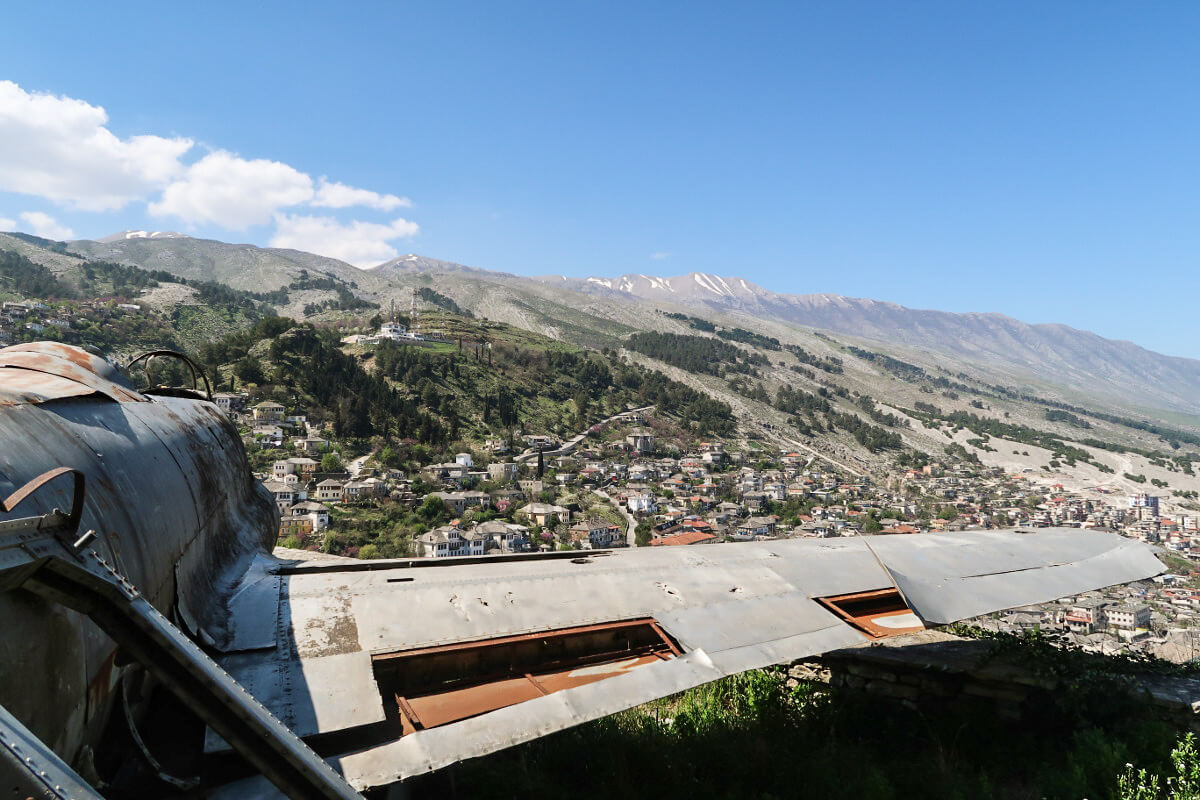 Gjirokaster Burg Aussicht Albanien Reisen