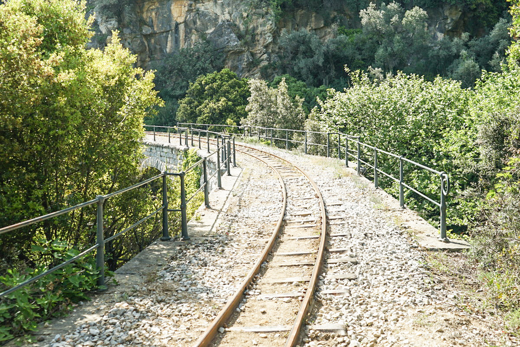 Brücke, Schienenwanderung, Pelion, Pilion, Griechenland