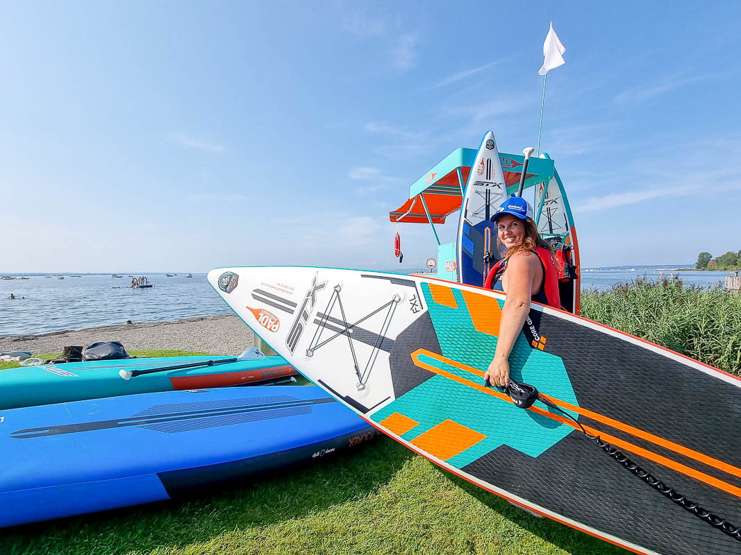 SUP Stand Up Paddle am Bodensee Schweiz